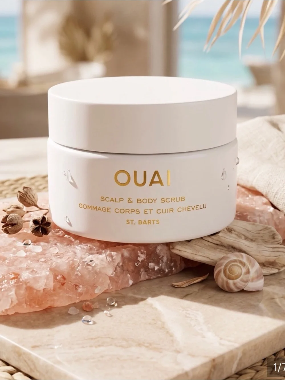 OUAI Scalp & Body Scrub St. Barts Travel Size New Sealed